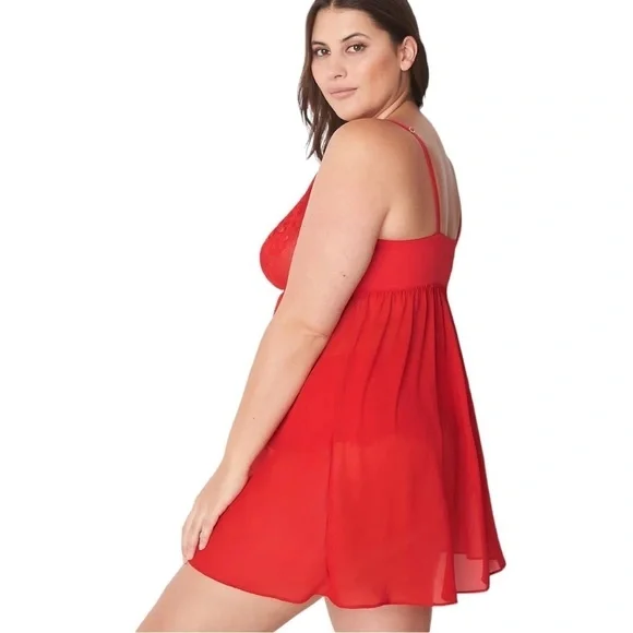 Lane Bryant Lace Heart Babydoll in Adrenaline Rush 22/24 - threedaughtersproperties.com Lane Bryant Lace Heart Babydoll in Adrenaline Rush 22/24 - threedaughtersproperties.com